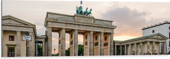Dibond - Bezienswaardigheid in Berlijn, Duitsland - 120x40 cm Foto op Aluminium (Wanddecoratie van metaal)