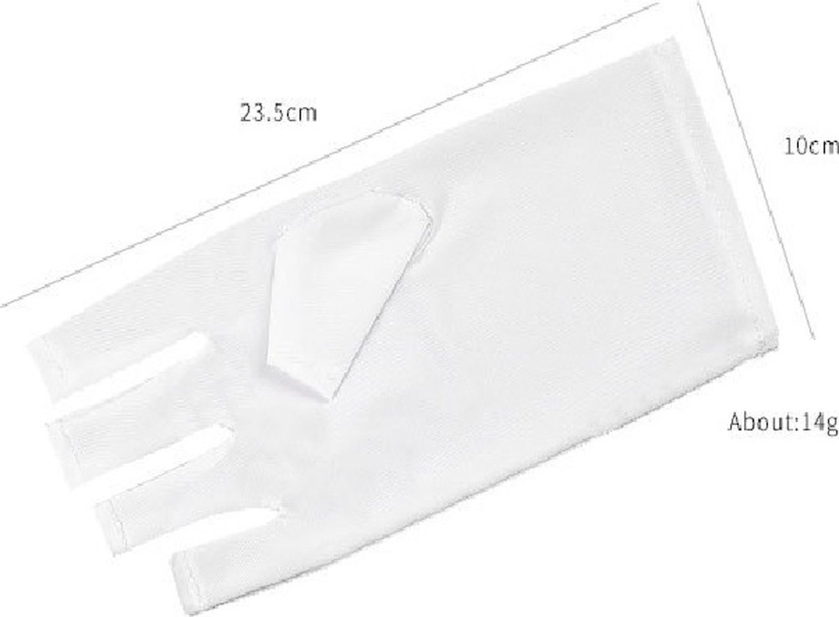 Unaone Lot de 2 paires de gants anti-UV anti-UV pour manucure en ge