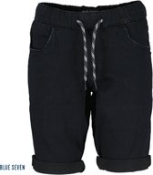 Blue Seven - korte spijkerbroek - zwart