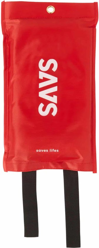 SAVS® Blusdeken met ophanghaak - 100 x 100 cm - Branddeken voor o.a. thuis & keuken - Handig ophangoog - SAVS