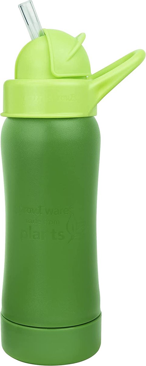 green sprouts® sprout ware® drinkfles gemaakt van plant-plastic 295ml - groen