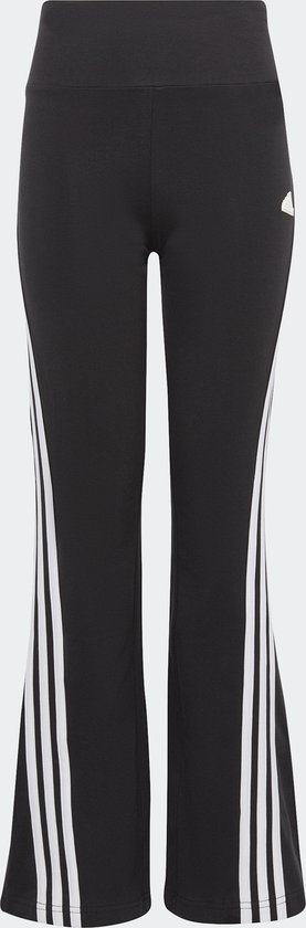 adidas Sportswear Future Icons 3-Stripes Cotton Flared Legging - Kinderen - Zwart- 140