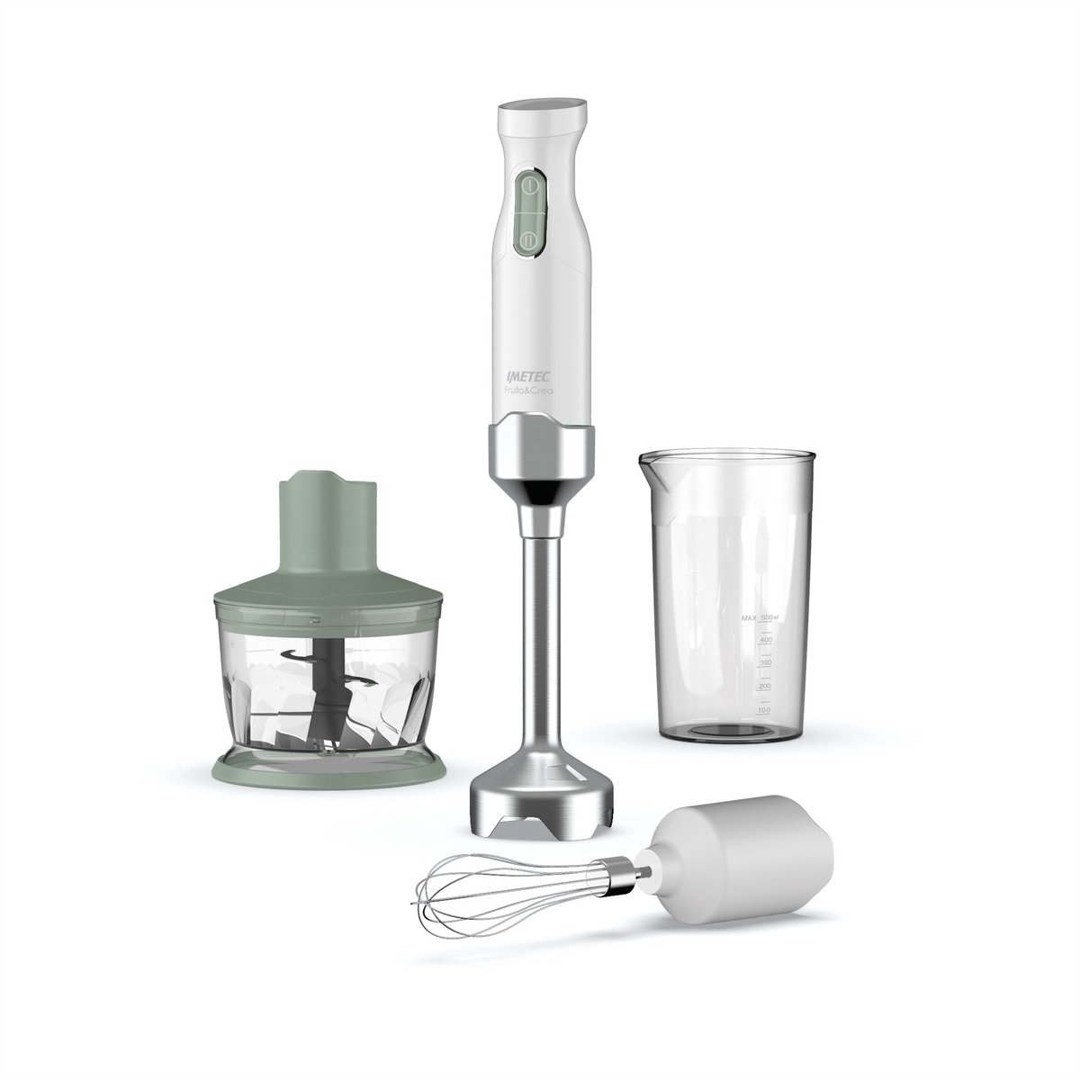Imetec Frulla&Crea 1 l Staafmixer 1000 W Groen, Wit