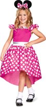 DISGUISE - Klassiek roze kostuum Minnie voor meisjes - 110/128 (4-6 jaar)