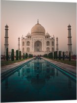 Acrylglas - Tai Mahal Moskee - India - 75x100 cm Foto op Acrylglas (Wanddecoratie op Acrylaat)
