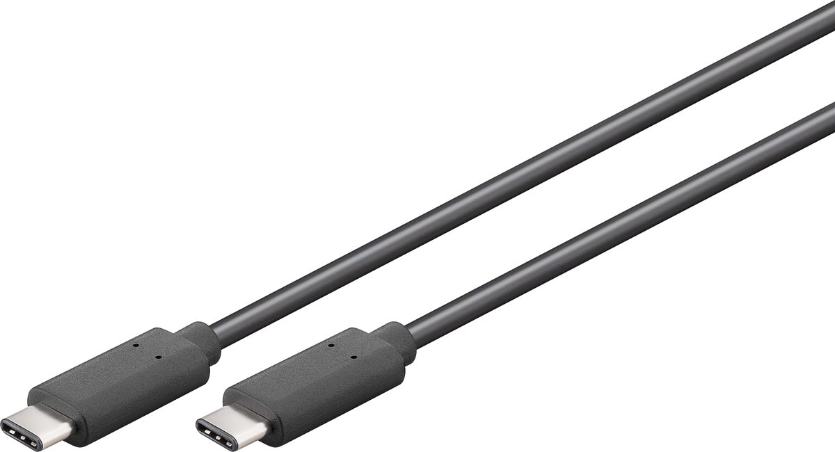 Goobay USB-C/C 0050 SCHWARZ 0.5m SB