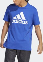 adidas Sportswear Essentials Big Jersey Big Logo T-shirt - Heren - Blauw- M