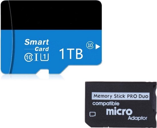 Étuis pour cartes mémoires / carte adaptateur + carte micro SD Ultra Micro  1 To ALUNX | bol.com