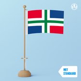 Tafelvlag Groningen 10x15cm | met standaard