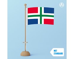 Tafelvlag Groningen 10x15cm | met standaard
