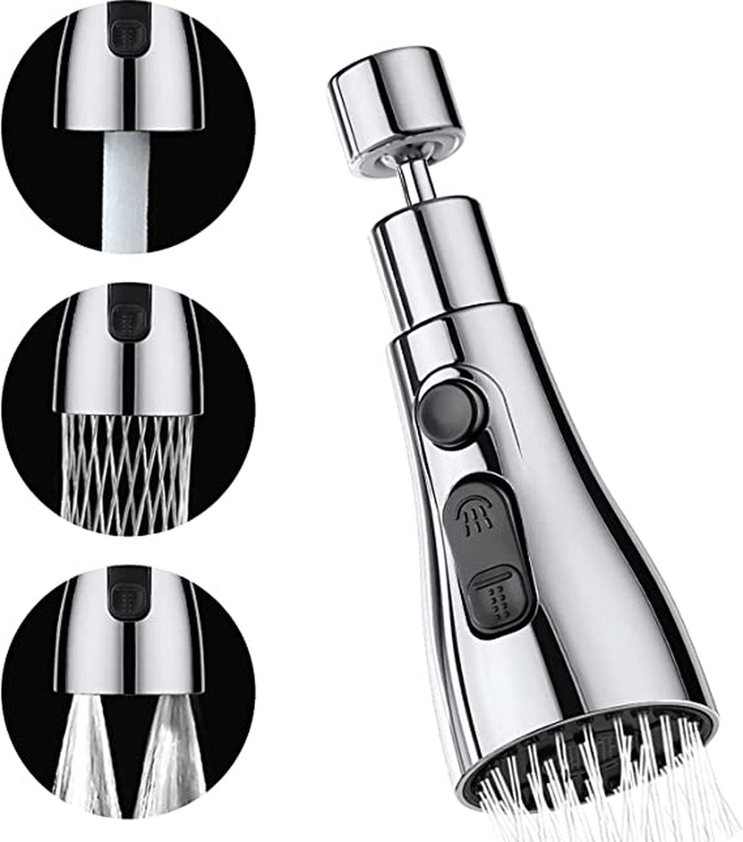 waterbesparend opzetstuk voor kraan (roestvrij) kraan opzetstuk / kraan opzetstuk - faucet attachment - Crane extension