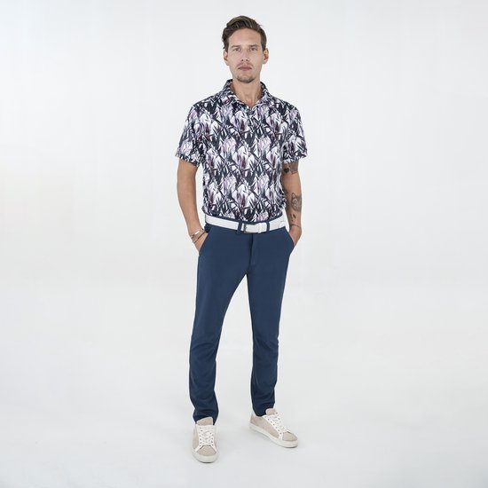 Func Factory mannen Polo Leaf print maat L van Func Factory — afbeelding 5