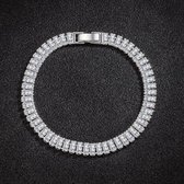 Tennis armband 925 sterling zilver - Zilveren armband - 17 cm - Armband met Zirkonia -Cadeau voor vrouwen - Valentijn cadeau voor haar - Vrouwen armba