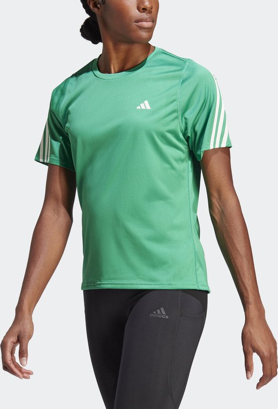 Adidas Performance Run Icons 3-Stripes Low-Carbon Running T-shirt - Dames
