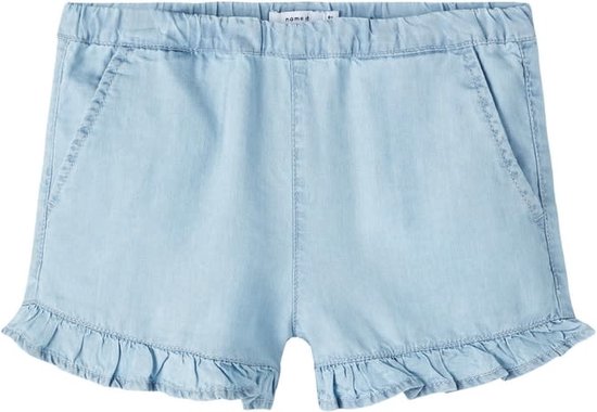 Name it Kinderkleding Meisjes Jeans Short Bella Light Blue - 164