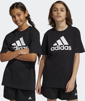adidas Sportswear Essentials Big Logo Katoenen T-shirt - Kinderen - Zwart- 128