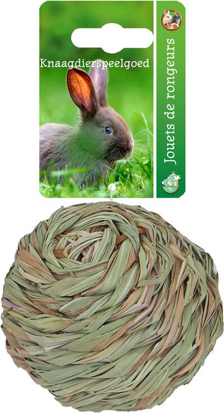 Boon Grasbal Geweven met Bel - 10 cm