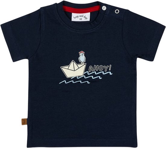 Frogs and Dogs-Pirate T-shirt Ahoy-Navy - Maat 68