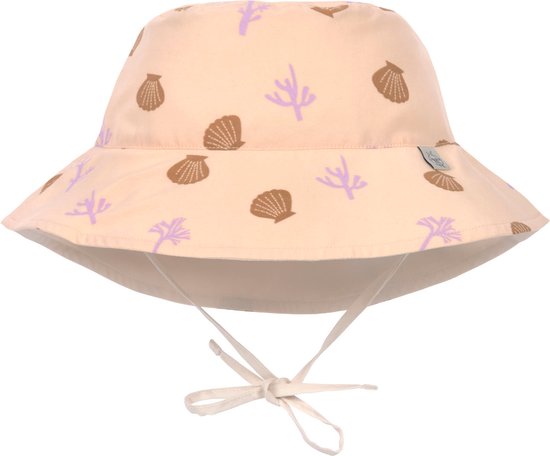 Lässig Hat Chapeau de soleil avec protection UV Splash & Fun Corals pêche rose, 07-18 mois. Taille 46/49
