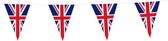 Vlaggenlijn Engeland - 10 Meter Engeland - Engelse vlag decoratie - United Kingdom versiering vlaggetjes - Per stuk 10 meter vlaggenlijn