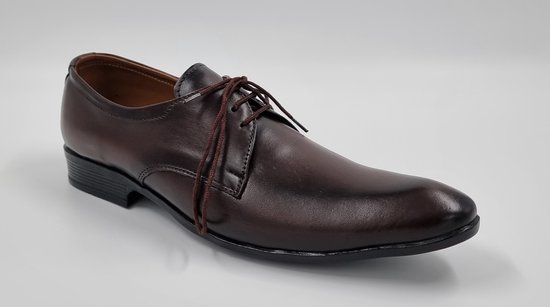 Chaussures à lacets - Chaussures Homme - Chaussures à Lacets Homme - Marron - Taille 39 - Cuir Véritable