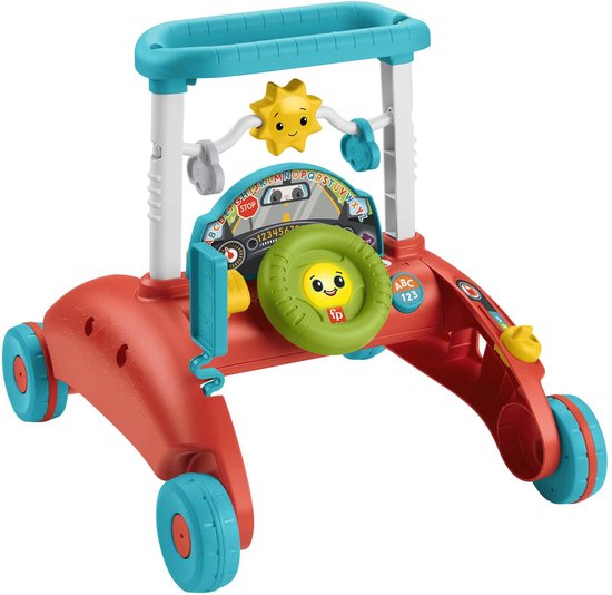 Fisher-Price - Tweezijdige loopwagen - Peuter speelgoed met geluiden