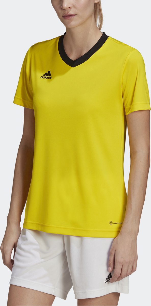 adidas Performance Entrada 22 Voetbalshirt - Dames - Geel - XL