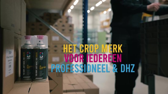 CROP 2K Aerosol NOIR - HAUTE BRILLANCE - RAL 9005 - 400ml - peinture en aérosol