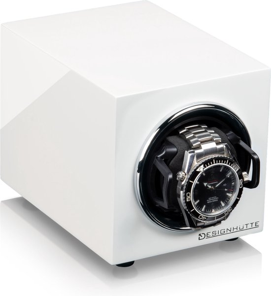 Automatisch Draaien Houten Horloge Winder Opslag Doos Zelfopwindende Horloge Doos Hout Shell Lederen Kussen Gehard Glas (Kleur: D) little surprise