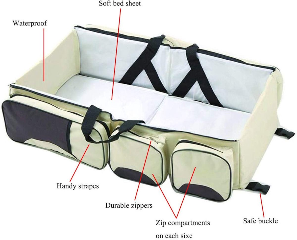 Baby bed - Luiertas - Creme thumbnail 2