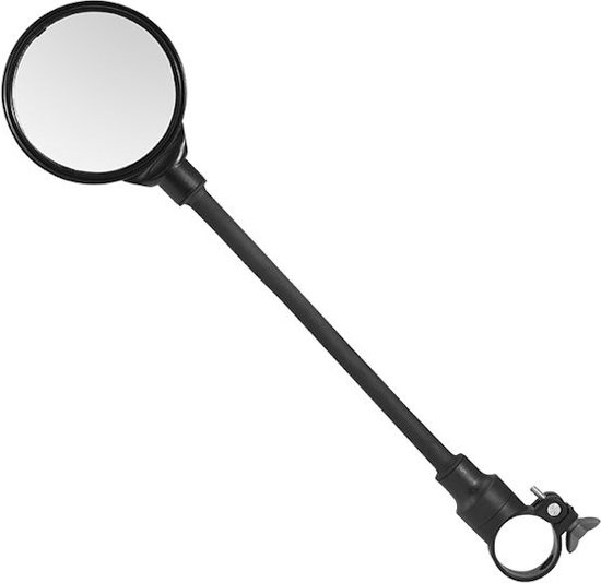 Decopatent® Rétroviseur vélo Ebike - Vélo - VTT - 1x Rétroviseur vélo sur guidon - Gauche - Droite - Rétroviseur 360° réglable