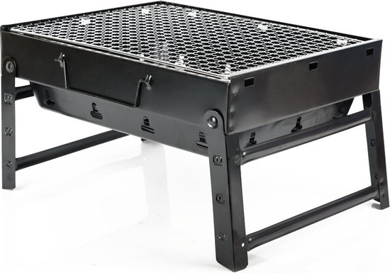 Portable Houtskool BBQ - Barbecue - Inklapbaar - Barbecue Houtskool - Tafel Grill - Camping - Strand - Festival - Park van Perel — afbeelding 3