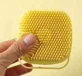 Distributeur de savon Meritosh© Brush silicone jaune