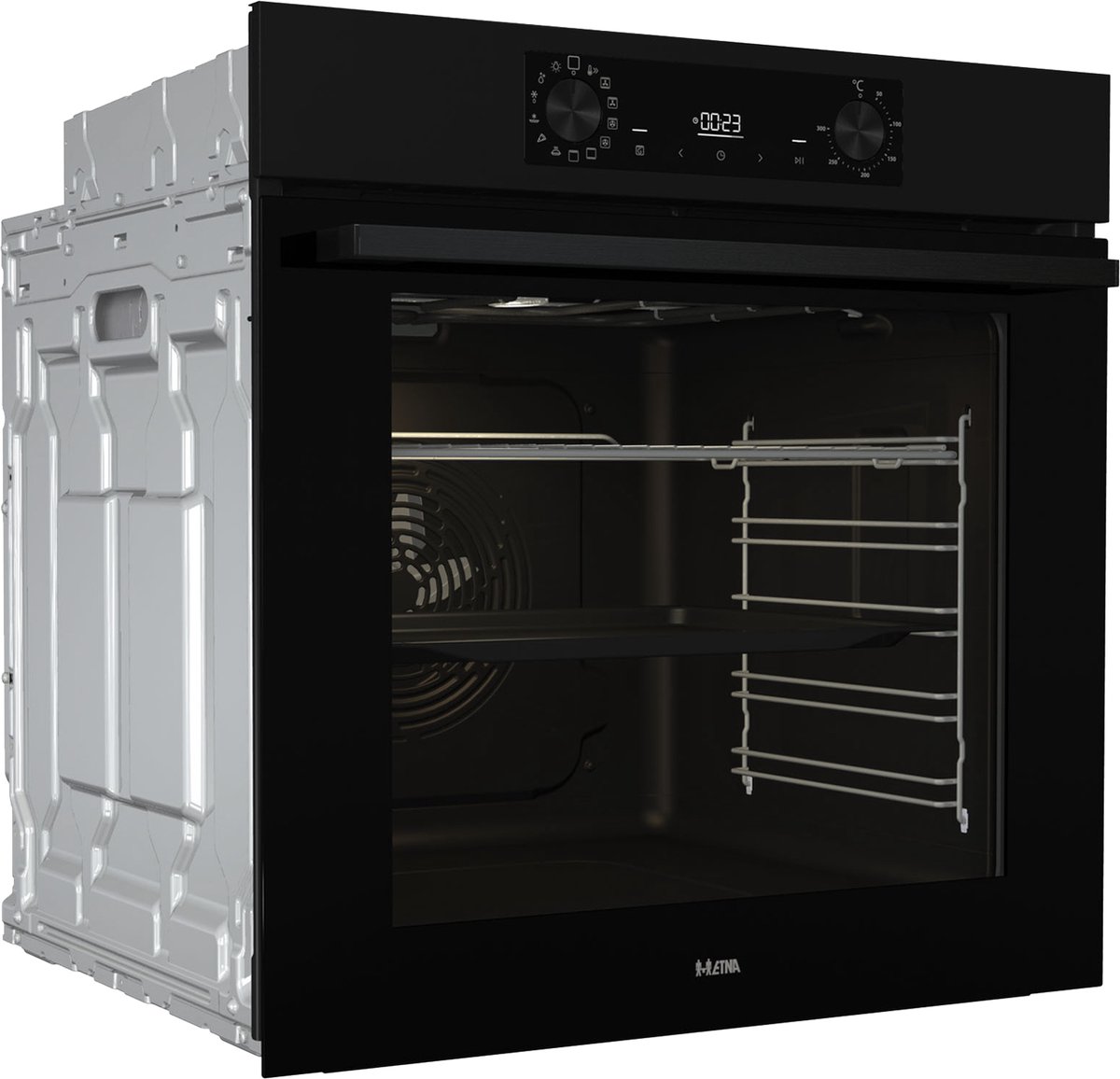 ETNA OM316MZ - Inbouwoven - Pizza oven (tot 300°C) - Turbo Hetelucht - AirFryer - Multifunctioneel - Matzwart – foto 7