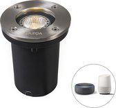 QAZQA basic - Spot Smart QAZQA WiFi - 1 lumière - Ø 10,5 cm - Acier