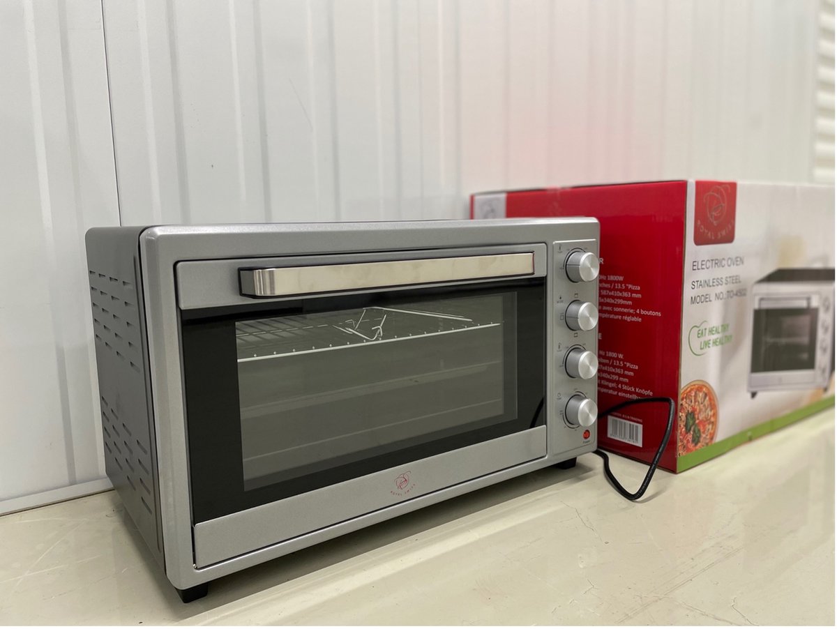 Oven - 48L - Elektrische oven - Inclusief accessoires - Grill plaat - XL -  Magnetron -... | bol.com