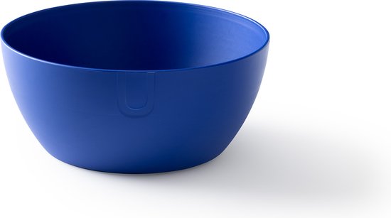 Foto: Ubite bio based saladeschaal serveerschaal xl silicate blauw duurzaam 27 cm