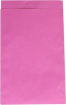 Zak - Fourniturenzak - Kraftpapier - 12x19cm - roze - 200 stuks