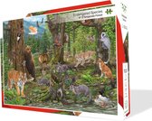 The Endangered Species collection - Puzzel Nr. 3 Gemengd bos - 1000 stukjes