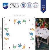 Vervaco Tafelkleed Kleurige kippen borduren (pakket) PN-0197230