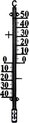 Talen Tools - Buitenthermometer - Metaal - Min/Max - 38 cm - Zwart