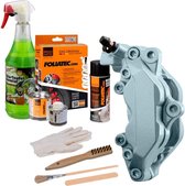 Kit de peinture pour étriers de frein Foliatec - Marine Bay Argent Metallic - 3 composants - Nettoyant pour jantes inclus