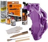 Kit de peinture pour étriers de frein Foliatec - Violet foncé - 3 composants - Nettoyant pour freins inclus