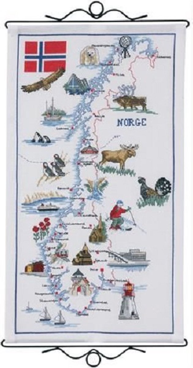Borduurpakket Noorwegen van Permin 90-1540