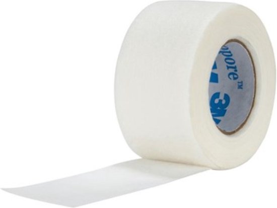 3M Micropore tape 2,5cm breed, huidvriendelijke, hypoallergene 'papieren' hechtpleister