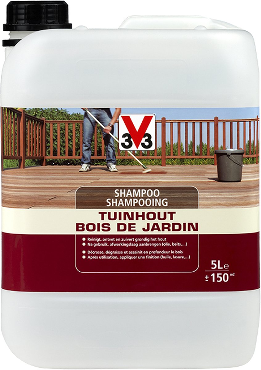 V33 Tuinhout reiniger 1Lt voor alle tuinhout