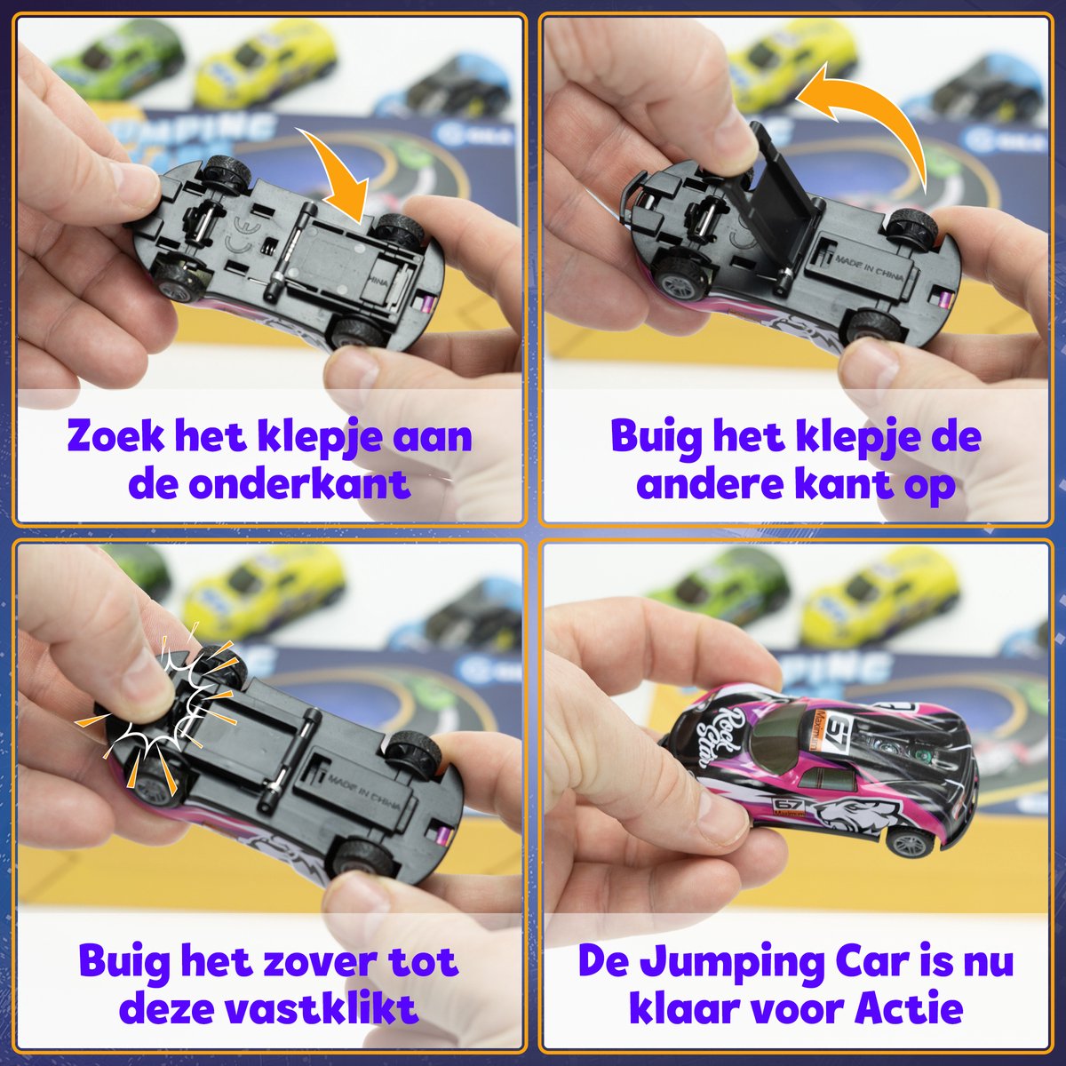 GILA - 8 Stuntende Speelgoed Auto’s - Auto Speelgoed Jongens - 360º Flip — afbeelding 4