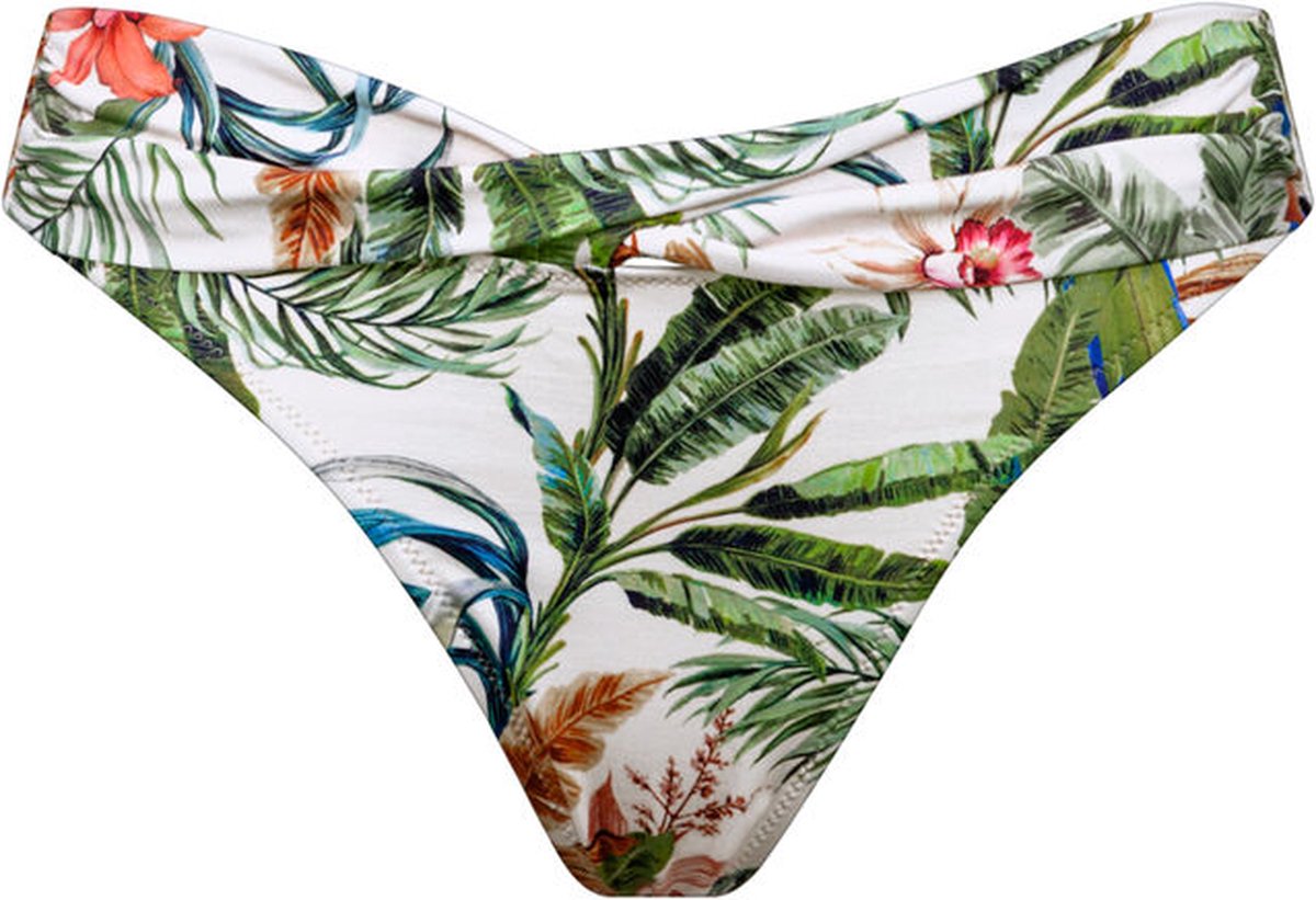 Watercult - Exotic Dive bikini broekje - maat 38 - Print/Groen/Wit