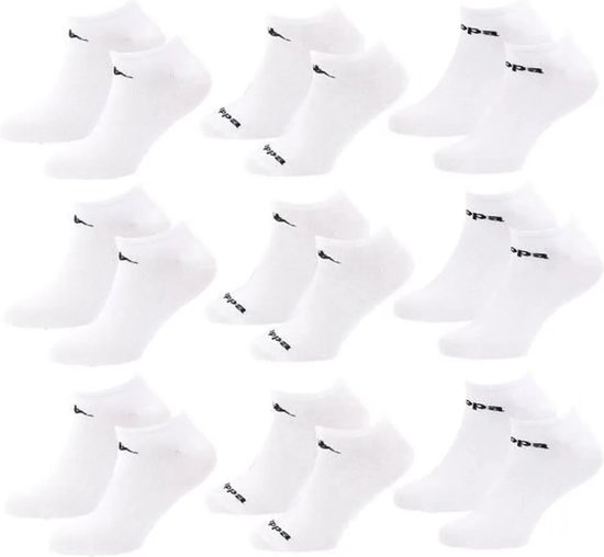 Kappa chaussettes baskets 9 paires blanc taille 39/42
