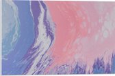 Acrylglas - Mix van Blauwe, Roze en Paarse Kleuren - 60x40 cm Foto op Acrylglas (Wanddecoratie op Acrylaat)